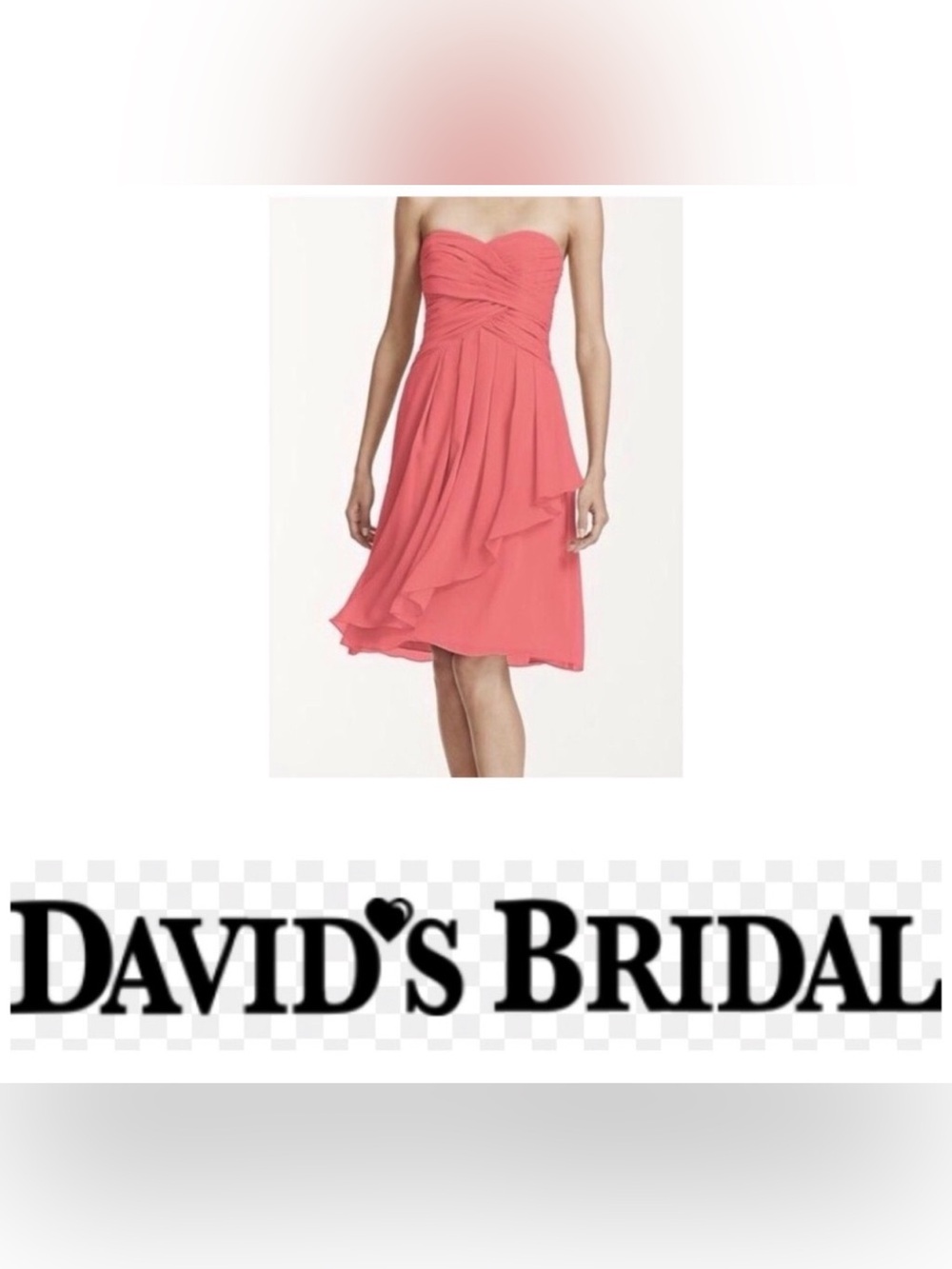 David’s Bridal Crinkle Chiffon Bridesmaid Dress Romantic Elegance Sophisticated